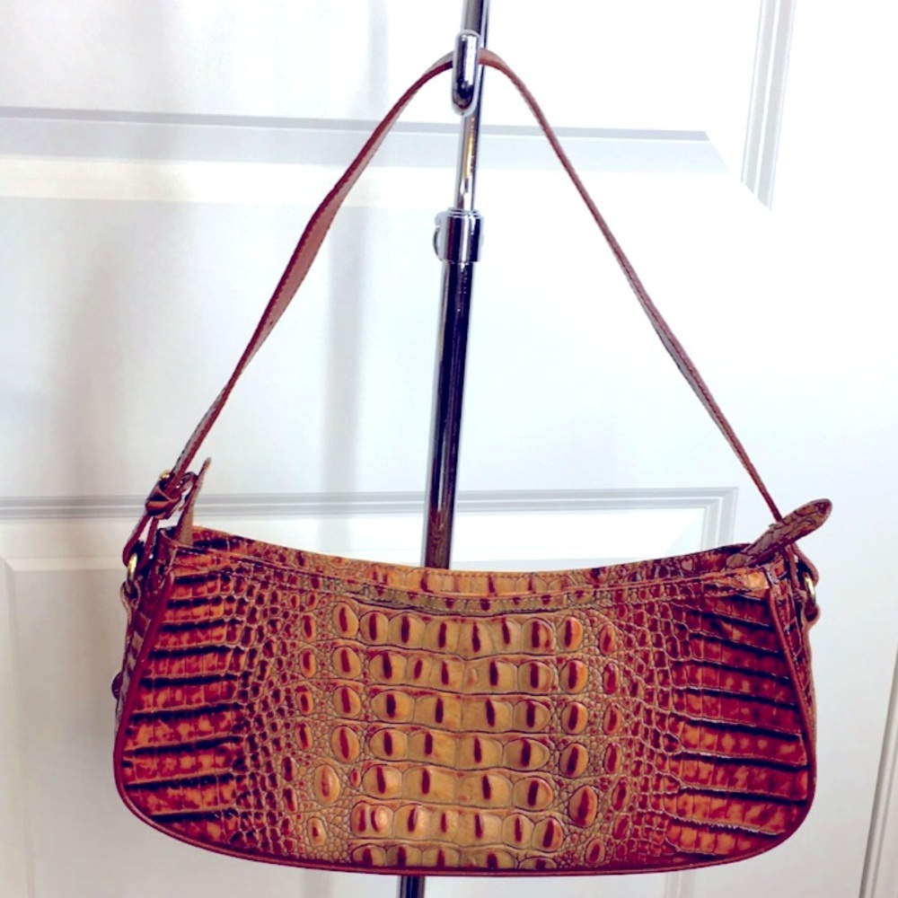 Brahmin  Brown Shoulder Bag Leather